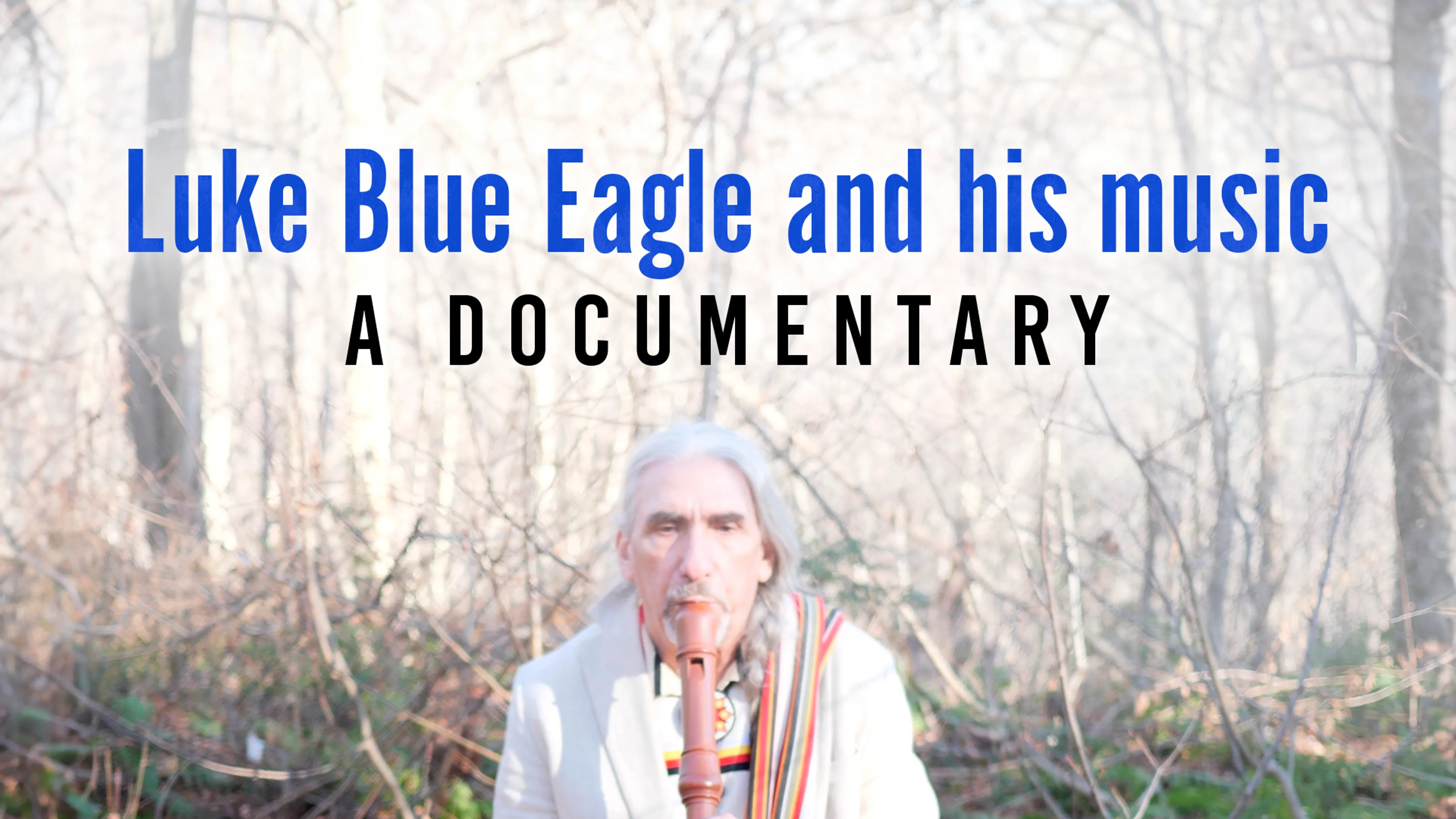 Luke Blue Eagle and his music: A documentary poster